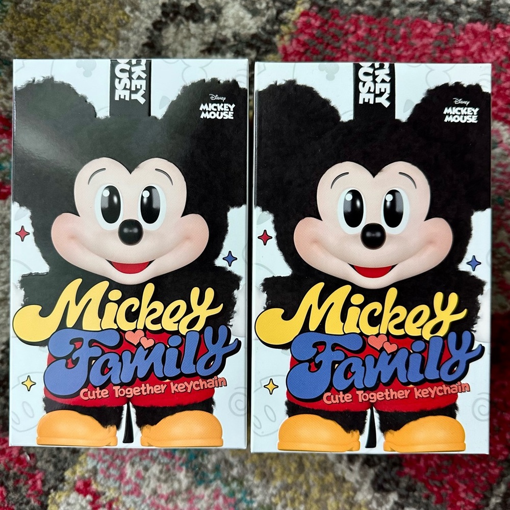 Set: Mickey & Minnie NIB POP MART Mickey Family Cute Together - Sold As Set